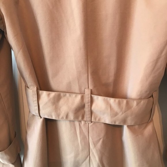 Minimum women’s belted trench coat rain fall coat beige small / euro 36 NWT - Picture 5 of 9